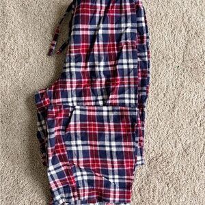 Red and Blue Plaid Pajama Pants